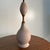 1950s Double Gourd Ceramic and Walnut Table Lamp For Sale - Image 6 of 7