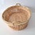 Oval Serving Basket in Rattan and Brass, 1970s For Sale - Image 9 of 13