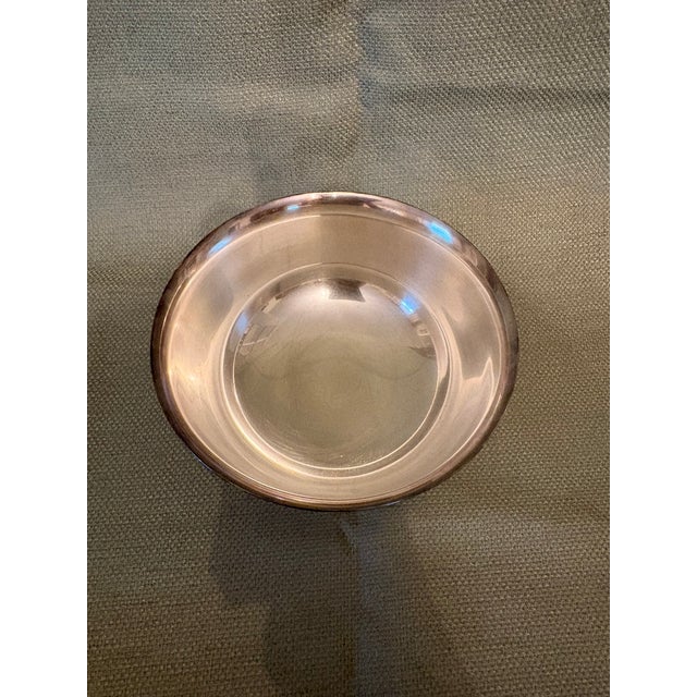Mid-Century Modern Mid 20th Century Gorham Silverplate Small Footed Serving Bowl For Sale - Image 3 of 4