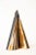 This fabulous abstract vintage Italian bronze and black stained wood sculpture looks like pleated bronze that is both...