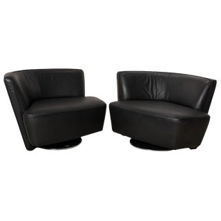 Set of Drift Leather Armchair Set from Walter Knoll For Sale