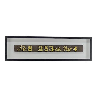 Vintage Wooden Golf Sign For Sale