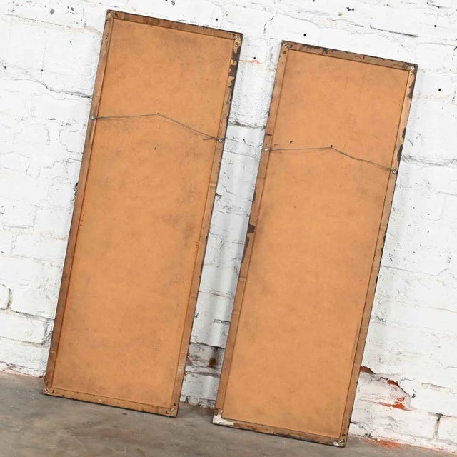 1960’s Mid-Century Modern Framed Gravel Wall Art Figural Mosaics a Pair For Sale - Image 12 of 13