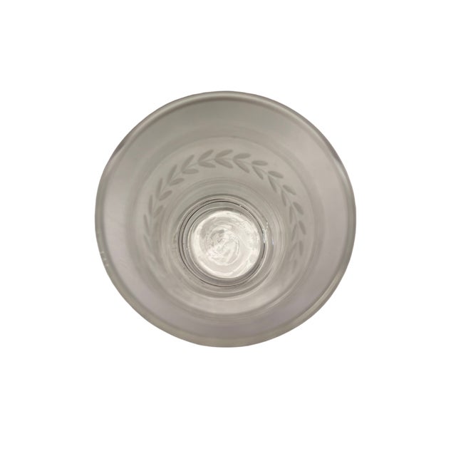 American 1950s Anchor Hocking Laurel Leaf Whiskey Glass (Set of 6) For Sale - Image 3 of 3