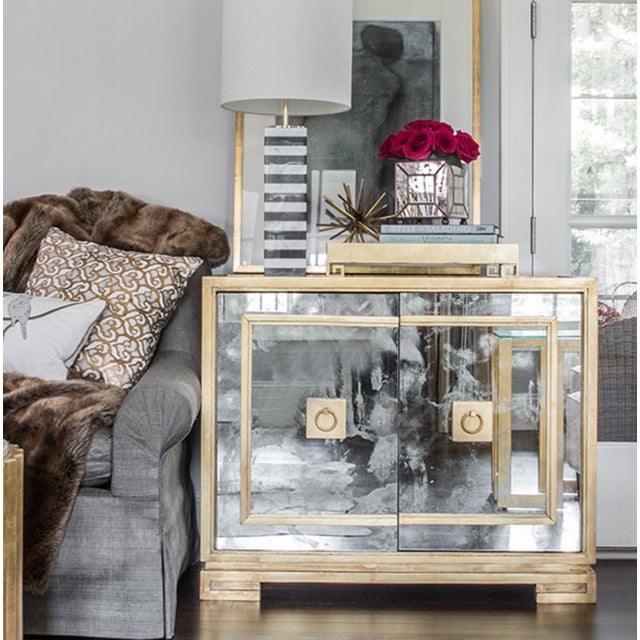 New special order item. Not vintage. Looking to amp up your style with megawatt glamour? Our Ophelia two-door cabinet is...