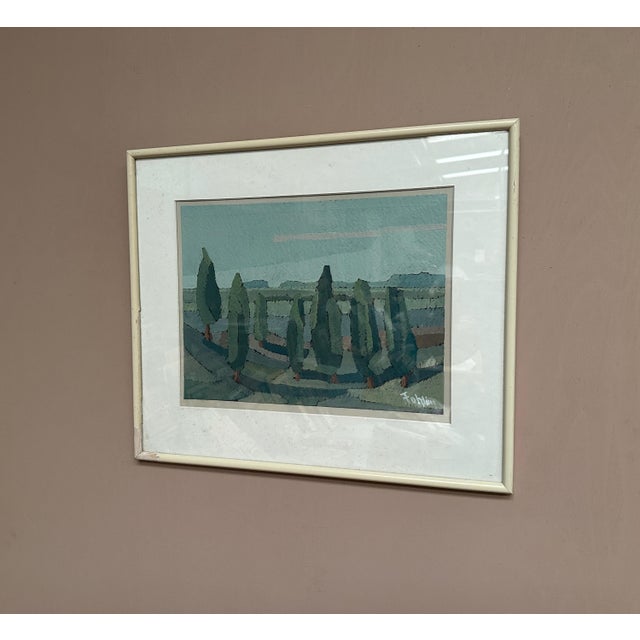 Gunnar Fohlin, Trees, 1960s, Oil on Paper, Framed For Sale - Image 12 of 18