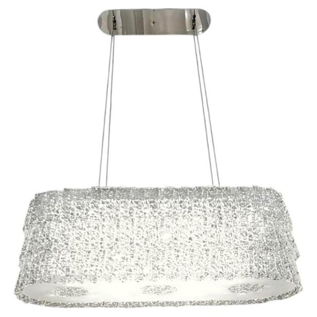 Metal Collection Regina Di Ghiaccio Chandelier in Metal and Crystal by Jago For Sale - Image 7 of 7