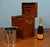 Gold Vintage Leather Hamper Champagne and Wine Picnic Box For Sale - Image 8 of 10