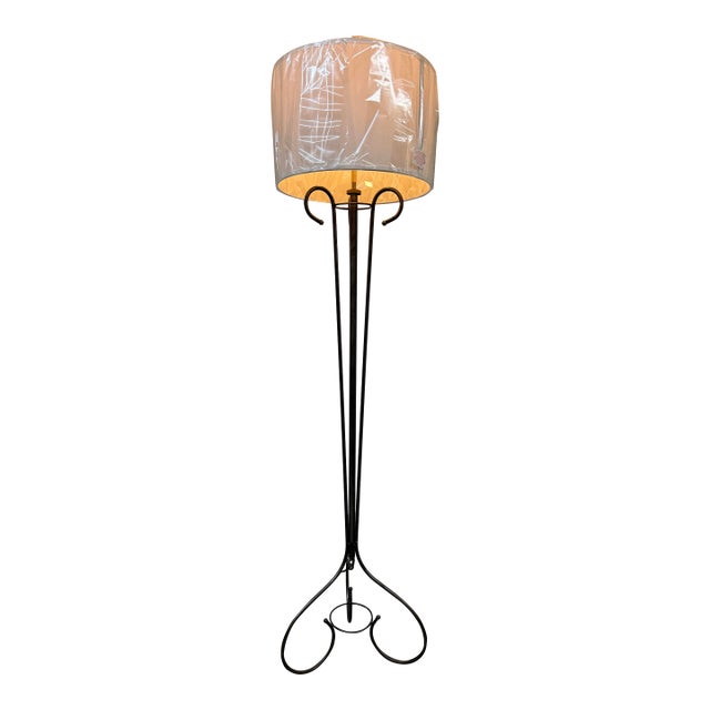 Iron Scroll Floor Lamp For Sale