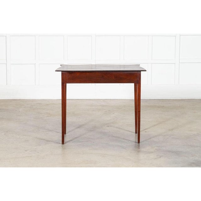 Georgian English Serpentine Mahogany Side Table, 1800s For Sale - Image 12 of 13