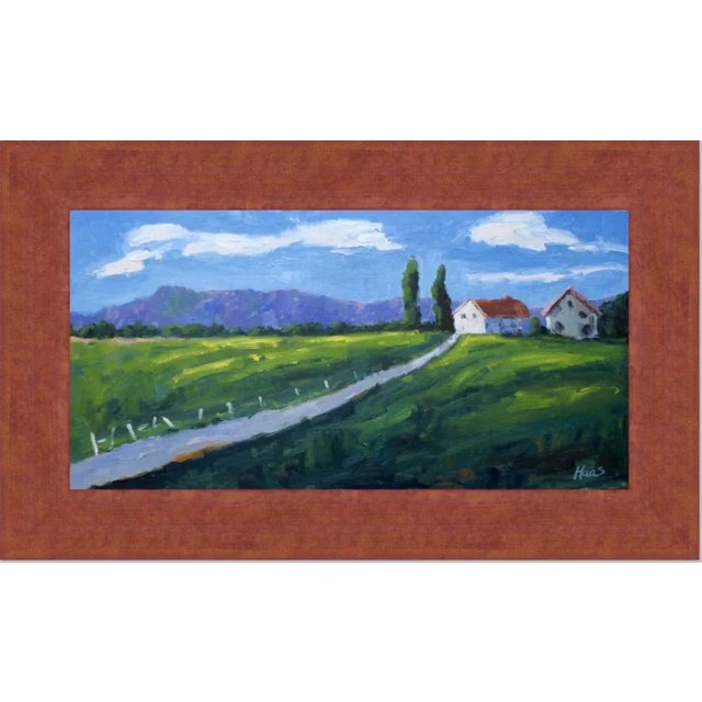 "Petaluma California" Contemporary Landscape Oil Painting For Sale - Image 11 of 11