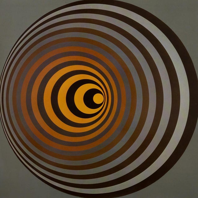 Victor Vasarely (1906-1997) OERVEGN-II Heliogravure after a work by the artist On heavy paper, 27 x 27 cm (approx. 11 x 11...