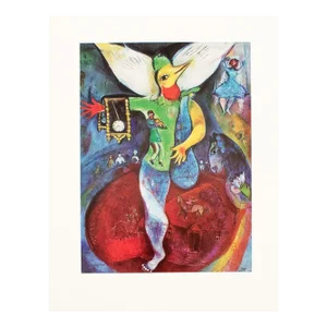 1972 After Marc Chagall "The Juggler", Full-Color Parisian Print