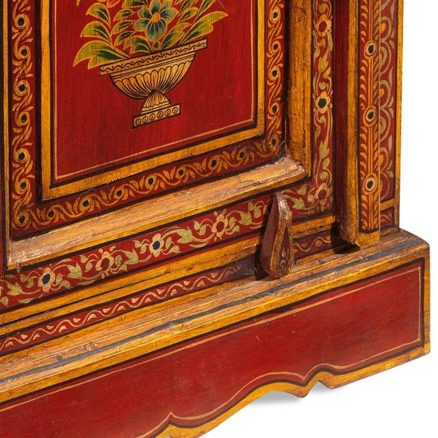 1940s Red and Gold Side Cabinet, 1940s For Sale - Image 5 of 8