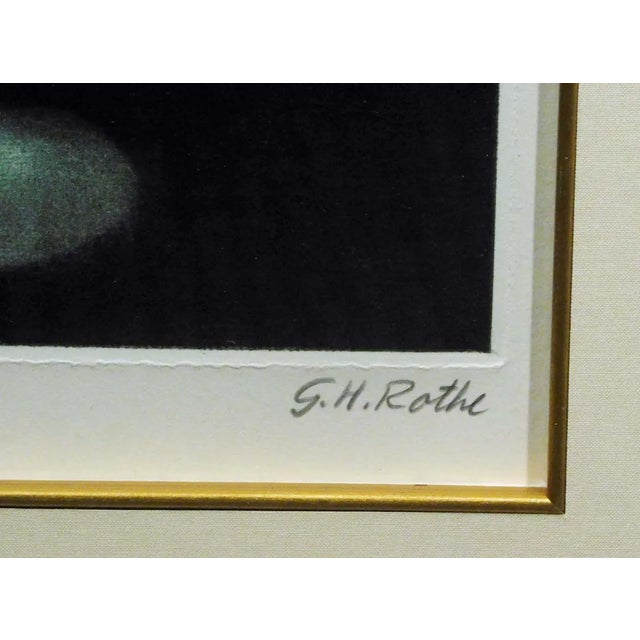 G H Rothe "Gold and Glass" Hand Signed Original Mezzotint 30/150 For Sale - Image 4 of 6
