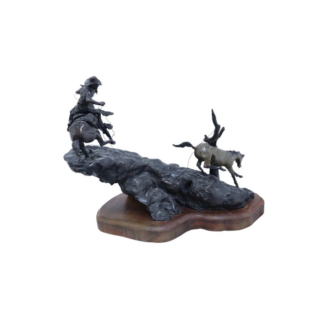 Dan Huber "That Dirty Sob" Western Bronze Sculpture For Sale In Portland, OR - Image 6 of 12