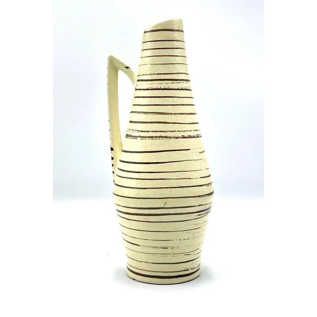 Beige Mid-Century Ceramic Vase No 271/22 by Heinz Siery for Scheurich, 1960s For Sale - Image 8 of 8