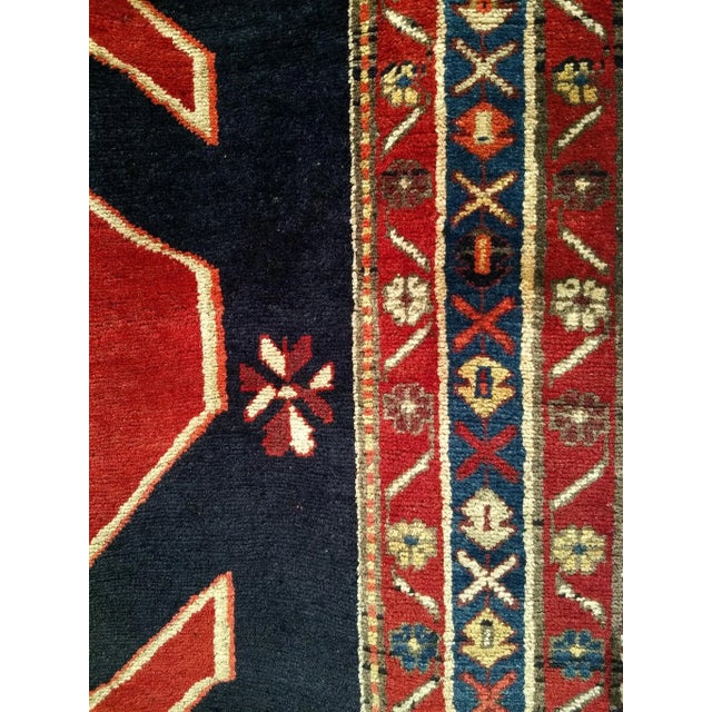 Persian Vintage Persian Runner, Hand-Knotted Wool Pile, Geometric Medallions, 1960s For Sale - Image 3 of 12