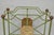 Mid 20th Century Vintage Italian Neoclassical Green Wrought Iron Book Magazine Rack W/ Shield For Sale - Image 5 of 15