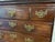 A nice nine drawer Chippendale Georgian Chest on Chest with a dental mold cornice. This piece retains its original...