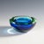 Mid-Century Modern Archimede Seguso Geode Bowl in Green and Blue, Murano Italy Ca. 1950s For Sale - Image 3 of 4