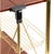 Vintage Folding Bar Cart in Brass and Faux Burl Wood, 1970s For Sale - Image 6 of 9