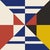 "Modern Nautical Black Block C" Geometric Fine Art Print by Melinda Cox 20" X 20" For Sale