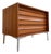 Chest of Drawers in Walnut with New Chrome Feet For Sale