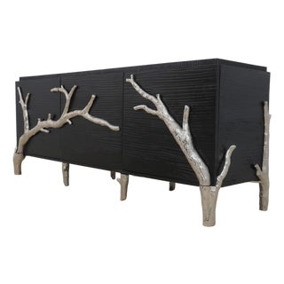 Global View Branch 3 Door Modern Console Cabinet For Sale