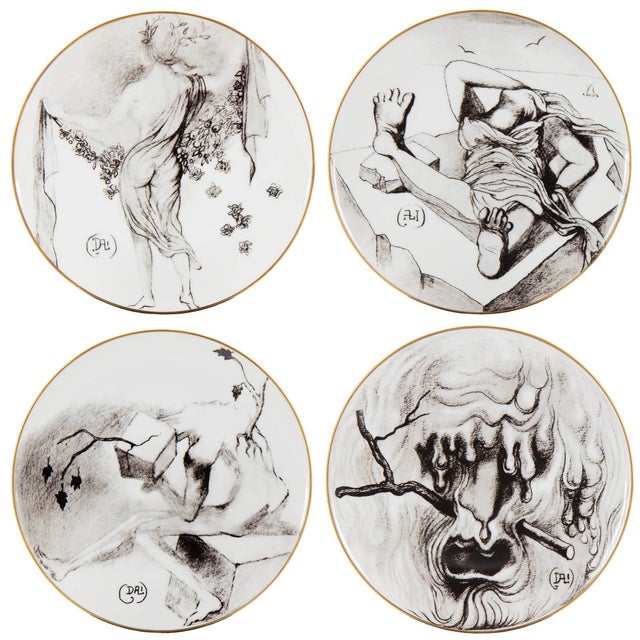The Four Seasons Plates by Salvador Dalì, 1970s, Set of 4 For Sale - Image 14 of 14