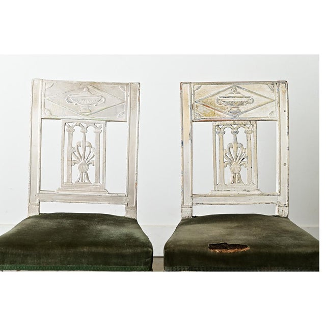 French Pair of 19th Century Period Directoire Side Chairs For Sale - Image 11 of 14