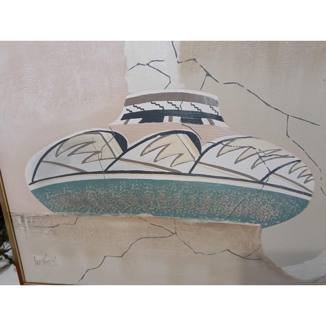 1970s 1970s Lee Reynolds Southwestern Large Painting For Sale - Image 5 of 6