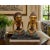 A striking pair of vintage Indonesian Loro Blonyo figures, hand carved from solid wood and beautifully decorated with...