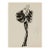 Vintage French Fashion Art Print – Black and White Fur Sleeve Illustration, 12" X 16" For Sale