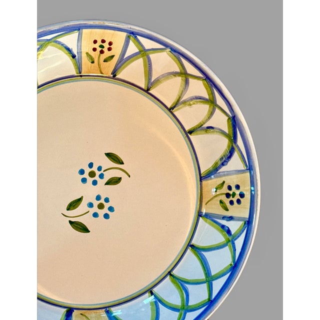 Ceramic Italian Hand Painted Pasta Serving Bowl For Sale - Image 7 of 10