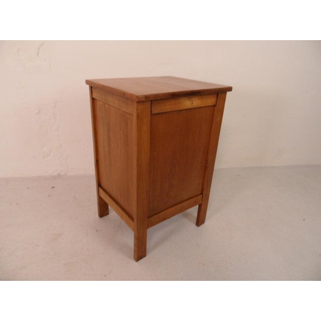 Wood Vintage Filing Cabinet with Roller Shutter, 1950s For Sale - Image 7 of 11