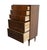 Mid 20th Century Dixie Furniture Solid Walnut MCM Mid Century Modern 30" Chest of Drawers 6809 For Sale - Image 5 of 12