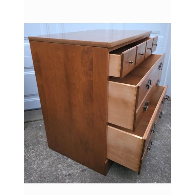 Mid 20th Century Pair Ethan Allen Chest of Drawers and Cabinet With Optional Hutch For Sale - Image 5 of 12