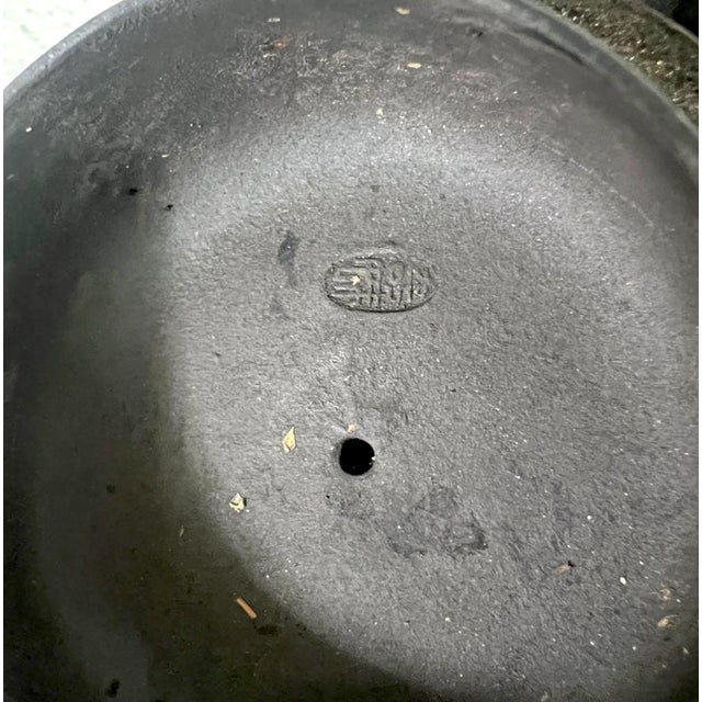 Mid 20th Century Lucky Peach Yixing Zisha Chinese Unglazed Red Leaf Tea Pot With Twig Handle on Carved Wood Stand For Sale - Image 10 of 10