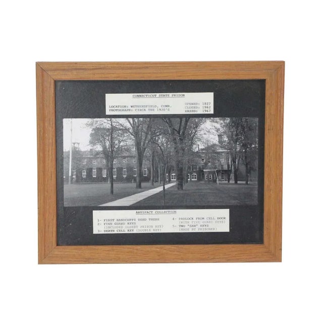 Black 1920s Connecticut State Prison Framed Photograph For Sale - Image 8 of 8