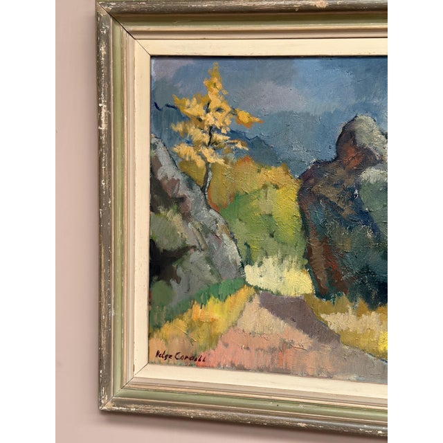 Helge Cardell, Autumn Motif, 1950s, Oil on Canvas For Sale - Image 11 of 18