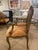 Brown Pair of Velvet Upholstered French Cane Back Armchairs For Sale - Image 8 of 10
