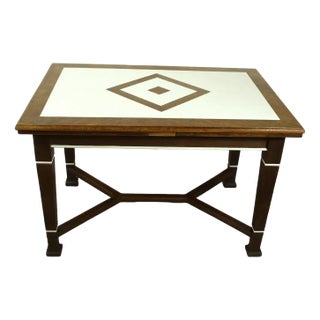 Arts & Crafts Nikolaischule Style Extendable Dining Table in Oakwood, Germany, 1890s For Sale