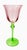 Pink Late 20th Century Pink and Green Hand-Crafted Wine Glasses - Set of 6 For Sale - Image 8 of 10