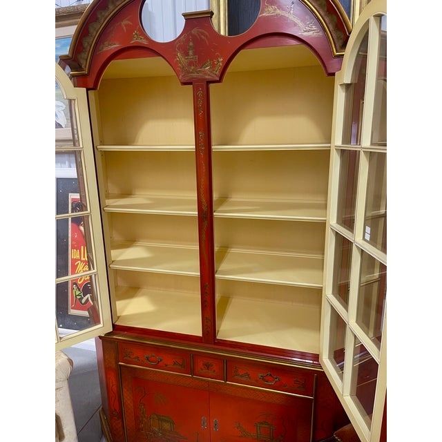 Mid 20th Century Red Lacquer Display Cabinet by Scalia, Schmieg, Kotzian For Sale - Image 17 of 18