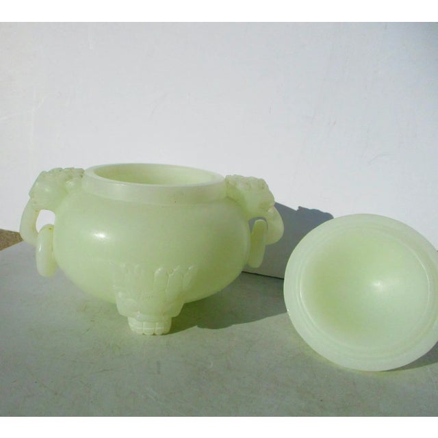 Glass Vintage Peking Glass Incense Burner For Sale - Image 7 of 9