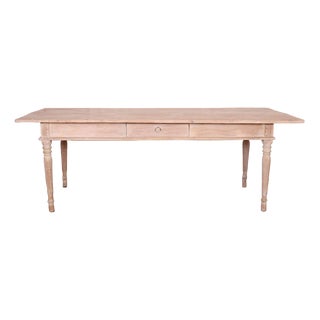 Large Antique Spanish Farmhouse Dining Table in Elm, 1800s For Sale