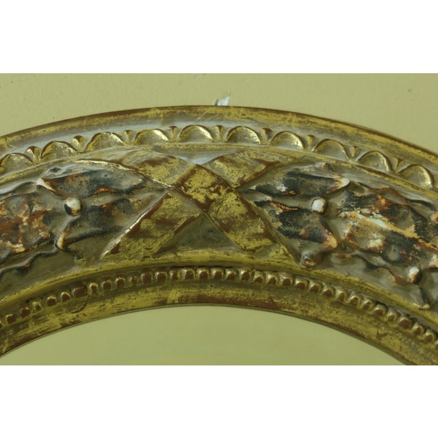 2000 - 2009 Large Arch Top Decorator Gold Pier Mirror For Sale - Image 5 of 8
