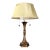 1970s Neoclassical Stiffel American Bronze Column Lamp - Dual Light Pull Chain For Sale