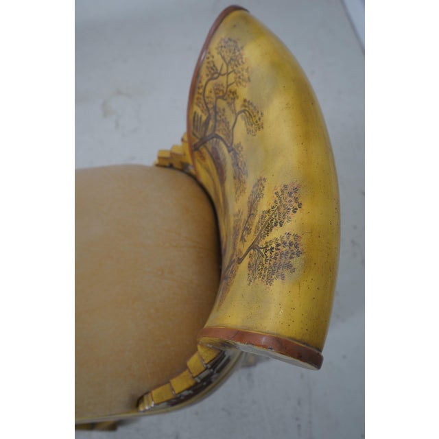 Set of 4 Maitland Smith Chinoiserie Counter Bar Stools For Sale - Image 16 of 18